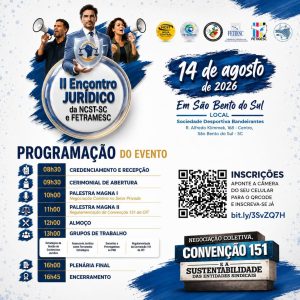 ⚖️ II ENCONTRO JURÍDICO DA NCST-SC E FETRAMESCUm dia de muito conhecimento, troca de experiência